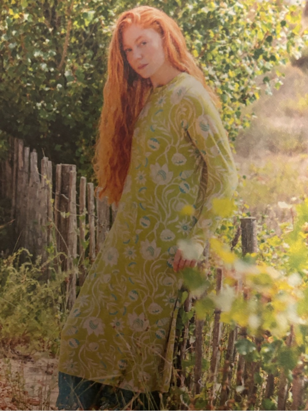 Gudrun Sjoden “Protea” Jersey Dress, Leaf Green, Size Medium